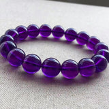 8MM Amethyst Bracelet AAAA Quality- Amethyst Round Beaded Bracelet 7.5 Inch Length-Natural Amethyst Jewelry - Bracelets