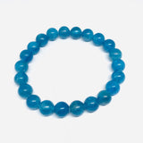 8mm Neon Apatite Bracelet, Perfect Round Beads, length 7.5'' stretch bracelet .