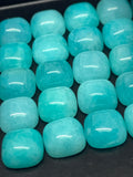 Amazonite Square Cabochon  8mm size - Pack of 2 Pcs - AAA Quality- Natural Amazonite Cabochon