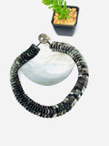Black MOP Shell Pearl Necklace - 10 mm Size - Code #A5- AAA Quality- Length 18'' - Shell Coin Pearl - Shell Pearl Necklace
