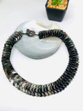 Black MOP Shell Pearl Necklace - 10 mm Size - Code #A6- AAA Quality- Length 18'' - Shell Coin Pearl - Shell Pearl Necklace