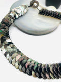 Black MOP Shell Pearl Necklace - 10 mm Size - Code #A6- AAA Quality- Length 18'' - Shell Coin Pearl - Shell Pearl Necklace