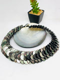 Black MOP Shell Pearl Necklace 15 mm Size - Code #A8 - AAA Quality- Length 18'' - Shell Coin Pearl - Shell Pearl Necklace