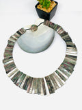 Black MOP Shell Pearl Necklace 16x6 to 41x6 mm Size - Code #A9- AAA Quality- Length 18'' - Shell Pearl