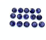 Iolite Round Faceted Cut 5 mm Size • Pack of 5 Pcs • AAA Quality • Iolite Round Cut Stone • Iolite Stones