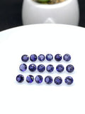 Iolite Round 6MM Faceted • Pack of 4 Pcs • AAA Quality • Iolite Round Cut Stone • Iolite Stones