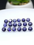 Iolite Round Faceted 4 mm Size • Pack of 8 Pcs • AAA Quality • Iolite Round Cut Stone • Iolite Stones