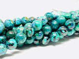 Chrysocolla Round Beads 6 mm Size Code #02 • Length 40 cm • AAA Quality • Natural Chrysocolla Beads