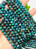 Chrysocolla Round Beads 6 mm Size Code #03 • Length 40 cm • AAA Quality • Natural Chrysocolla Beads