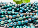 Chrysocolla Round Beads 6 mm Size Code #03 • Length 40 cm • AAA Quality • Natural Chrysocolla Beads