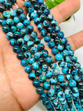 Chrysocolla Round Beads 6 mm Size Code #05 • Length 40 cm • AAAA Quality • Blue Color • Natural Chrysocolla Beads