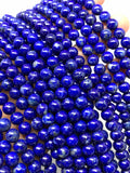 Lapis lazuli Round Beads 6mm size • Length 40 cm • AA Quality • Perfect Round Beads • Natural Lapis without any treatment or dyed