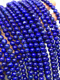 Lapis lazuli Round Beads 6mm size • Length 40 cm • AA Quality • Perfect Round Beads • Natural Lapis without any treatment or dyed