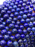 Lapis lazuli Round Beads 10 mm size • Length 40 cm • AA Quality • Perfect Round Beads • Natural Lapis without any treatment or dyed