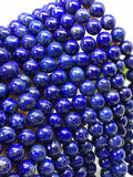 Lapis lazuli Round Beads 10 mm size • Length 40 cm • AA Quality • Perfect Round Beads • Natural Lapis without any treatment or dyed