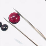Garnet Round 14MM Cabochon ,AAAA Quality - Garnet Round Cabs - Garnet Stones , gemstone Cabs , Loose gemstone , Origin India