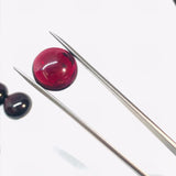 Garnet Round 15MM Cabochon ,AAAA Quality - Garnet Round Cabs - Garnet Stones , gemstone Cabs , Loose gemstone , Origin India, Pack of 1 pc