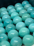 Amazonite Cabochons Round 10mm | Pack of 2 Pcs | AAA Quality | Peruvian Round Aqua Blue Amazonite Cabochons | Peruvian Amazonite Cabochons