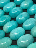 Amazonite 8X10MM Oval Cabochons | Pack of 4 Pcs | AAA Quality | Natural Peruvian Amazonite Cabochons