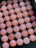 8MM Pink Opal Cabochon - Pack of 2 Pieces - AAA Quality - Natural Pink Opal Cabochon - Pink Opal Cabs