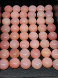 Pink Opal Cabochon 6 mm size - Pack of 4 Pieces  - AAA Quality - Natural Pink Opal Cabochon - Pink Opal Cabs