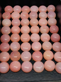 8MM Pink Opal Cabochon - Pack of 2 Pieces  - AAA Quality - Natural Pink Opal Cabochon - Pink Opal Cabs