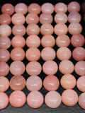 8MM Pink Opal Cabochon - Pack of 2 Pieces  - AAA Quality - Natural Pink Opal Cabochon - Pink Opal Cabs