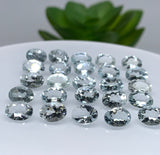 Aquamarine Faceted 5X7 MM Oval Cabochon, Pack of 4 Pcs - Medium Blue Color- Natural Aquamarine cabochon - AAA Quality