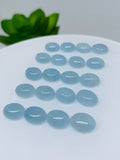 Aquamarine Cabochon 7x9 mm Pack of 2 Pcs - Code #CH02 - AAA Quality cabs- Natural Aquamarine Cabs