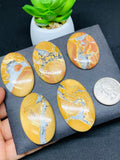 Maligano Jasper Cabochon • Code #A42- A46 • AAA Quality • Natural Maligano Jasper Cabs