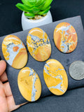 Maligano Jasper Cabochon • Code #A42- A46 • AAA Quality • Natural Maligano Jasper Cabs