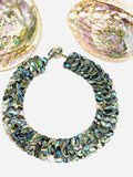 Abalone Shell Necklace - 10 mm Size - AAA Quality- Length 18'' - Natural Abalone Shell Pearl - Shell Pearl Necklace