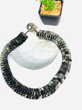 Black MOP Shell Pearl Necklace - 10 mm Size - Code #A5- AAA Quality- Length 18'' -  Shell Coin Pearl - Shell Pearl Necklace