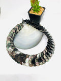 Black MOP Shell Pearl Necklace 15 mm Size - Code #A8 - AAA Quality- Length 18'' - Shell Coin Pearl - Shell Pearl Necklace