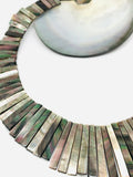 Black MOP Shell Pearl Necklace 16x6 to 41x6 mm Size - Code #A9- AAA Quality- Length 18'' - Shell Pearl