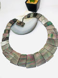 Black MOP Shell Pearl Necklace 20x15 - 36x26 mm Size - Code #A10- AAA Quality- Length 18'' - Shell Pearl