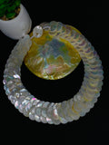 White MOP Necklace 15 mm Size - Code #A14- AAA Quality- Length 18'' - Natural Freshwater Shell Pearl Coin Necklace