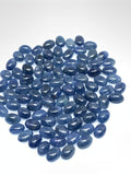 Blue Sapphire Cabochon 4x6 mm Size - Pack of 5 Pcs -AAA Quality Sapphire Oval cabs • Natural Blue Sapphire • Sapphire Cabochon