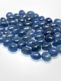 Blue Sapphire Cabochon 4x5 mm Size - Pack of 6 Pcs -AAA Quality Sapphire Oval cabs • Natural Blue Sapphire • Sapphire Cabochon