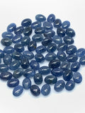 Blue Sapphire Cabochon 5x7 mm Size - Pack of 4 Pcs -AAA Quality Sapphire Oval cabs • Natural Blue Sapphire • Sapphire Cabochon