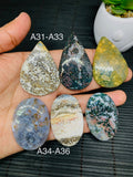 Ocean Jasper Cabochon • Code #A31-36 • AAA Quality • Natural Ocean Jasper Cabs