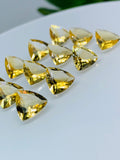 Citrine Faceted Trillion Cut • 6x6  mm size • Pack of 2 Pc • AAA Quality • Natural Citrine Faceted loose stone