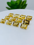 Citrine Rectangle Faceted Cut 6x8 mm size • Pack of 4 Pc • AAA Quality • 100% Natural Citrine Faceted Rectangle loose stone