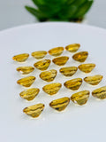 Citrine Faceted Oval Cabochon 6x8 mm size • Pack of 2 Pc • Medium Color • AAA Quality • Natural Citrine Faceted Oval Cabs