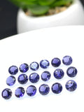 Iolite Round Faceted 4 mm Size • Pack of 8 Pcs • AAA Quality • Iolite Round Cut Stone • Iolite Stones