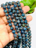 Chrysocolla Round Beads 8mm Size Code #02 • Length 40 cm • AAA Quality • Natural Chrysocolla Beads