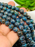 Chrysocolla Round Beads 8mm Size Code #02 • Length 40 cm • AAA Quality • Natural Chrysocolla Beads