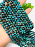 Chrysocolla Round Beads 6 mm Size Code #03 • Length 40 cm • AAA Quality • Natural Chrysocolla Beads