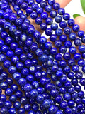 Lapis lazuli Round Beads 6mm size • Length 40 cm • AA Quality • Perfect Round Beads • Natural Lapis without any treatment or dyed
