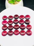 Garnet Cabochon 12 mm size • Garnet Cabs  • AAA Quality • Garnet Round Cabs • Garnet Loose Stone